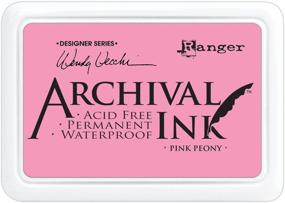 img 1 attached to 🌸 Ranger AID-45649 Wendy Vecchi Designer Series Pink Peony Archival Ink Pad: Exceptional Quality for Creative Projects