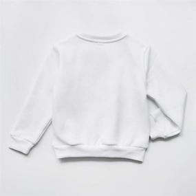 img 3 attached to 👕 Cotton Toddler Boy's Girl's Unisex Solid Color Sweatshirt Pullover Top Shirt