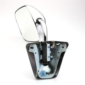 img 2 attached to 🚗 Dependable Direct Chrome Folding Manual Mirror for 1973-1991 Chevy C/K Pickup - Full Fitment List in Description