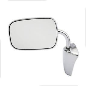 img 1 attached to 🚗 Dependable Direct Chrome Folding Manual Mirror for 1973-1991 Chevy C/K Pickup - Full Fitment List in Description