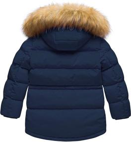 img 3 attached to 🧥 Puffer Boys' Winter Jackets & Coats with Removable Padding and Windproof Features