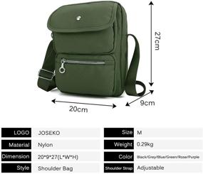 img 3 attached to 👜 Versatile and Stylish JOSEKO Crossbody Handbags & Wallets: Functional Women's Shoulder Messenger Bags