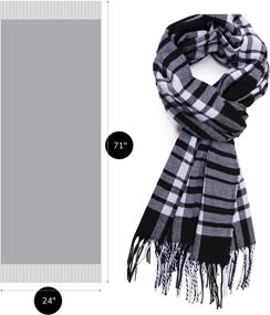 img 2 attached to KÖLN Cashmere Wool Scarf Woman Women's Accessories and Scarves & Wraps