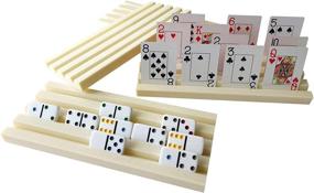 img 4 attached to 🀄 YH Poker Trays with High-Quality Dominoes Included
