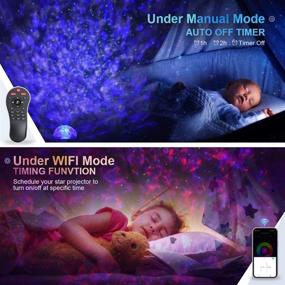 img 1 attached to 🌌 KGC Star Projector: Galaxy Projector with Bluetooth Speaker, Remote Control, Alexa & Google Home Compatibility - Ideal for Bedroom, Starry Night Light