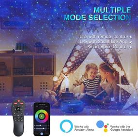 img 3 attached to 🌌 KGC Star Projector: Galaxy Projector with Bluetooth Speaker, Remote Control, Alexa & Google Home Compatibility - Ideal for Bedroom, Starry Night Light