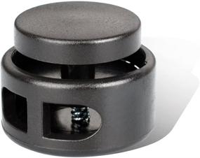 img 4 attached to DYZD Extra Large Black Cord Lock Stopper Toggle for Paracord and Drawstring - Set of 10