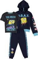 spongebob squarepants graphic hoodie 3 piece logo