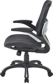 img 1 attached to 🪑 Optimal Comfort and Support: Office Star Managers Chair with Mesh Seat and Back in Sleek Black