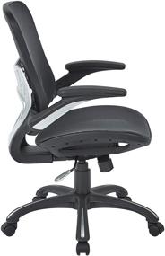 img 3 attached to 🪑 Optimal Comfort and Support: Office Star Managers Chair with Mesh Seat and Back in Sleek Black