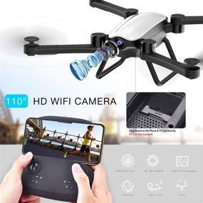 img 3 attached to 📸 SIMREX X900 Drone: HD Camera, Altitude Hold, Headless Mode, WiFi FPV, Foldable, 3D Flips – Easy Fly RC Quadcopter in White