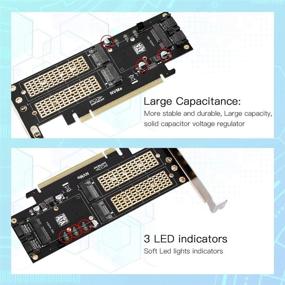 img 1 attached to 🔧 Electop 3 in 1 NGFF and mSATA SSD Adapter Card - Convert M.2 NVME to PCIE, M.2 SATA to SATA III, and mSATA to SATA - Supports 2280/2260/2242/2230 Form Factors - Ideal Host Controller Express Card