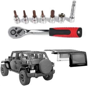 img 4 attached to 🔧 JeCar Socket Wrench Kit – Top-Notch Hardtop and Door Removal Torx Set for 1997-2021 Jeep Wrangler TJ JK JL and Unlimited Sport Sahara Rubicon X