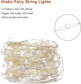 img 3 attached to 🎄 Hrabn Fairy Lights: 32.8 Ft Christmas Lights with Remote - 100 LED Beads, USB Powered RGB Color Changing - Perfect for Festive Decorations!
