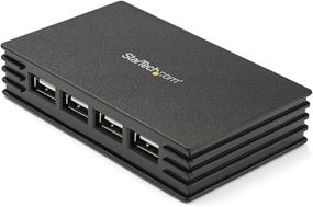 img 4 attached to 🖥️ StarTech.com ST4202USB: Compact 4 Port Black USB 2.0 Hub for Mac/PC laptops - Bus-powered or with Power Adapter - Portable Hub