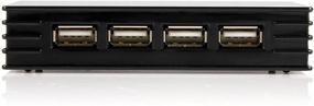 img 3 attached to 🖥️ StarTech.com ST4202USB: Compact 4 Port Black USB 2.0 Hub for Mac/PC laptops - Bus-powered or with Power Adapter - Portable Hub