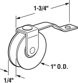 img 1 attached to 🚪 Slide-Co 11960-B Sliding Screen Door Heavy-Duty Spring Roller, 2-Pack, Steel