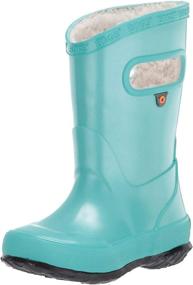 img 4 attached to 👞 Детские сапоги Bogs Rainboot Plush Rain Metallic - Обувь