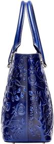 img 2 attached to 🌸 Elevate Your Style with PIJUSHI Floral Satchel Handbags for Women