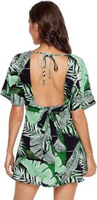 img 3 attached to Tropical Vibes: Floerns Womens Short Dress for Beach days & Summer Escapes