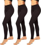 👖 enhanced performance: high waisted womens black seamless workout leggings for running and yoga – tummy control &amp; plus sizes available logo