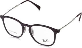 img 4 attached to Ray Ban RX8954 Eyeglasses Violet Graphene