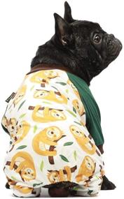 img 2 attached to 🐾 Cozy Stylish Pet Pajamas: Fitwarm Sloth Dog Clothes & Cat Shirts