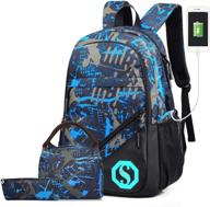 lightweight resistant bookbags charging: the perfect backpack for boys логотип