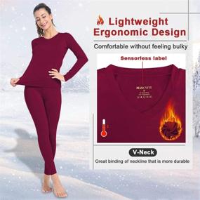 img 3 attached to Subuteay Womens Thermal Underwear Leggings Women's Clothing in Lingerie, Sleep & Lounge