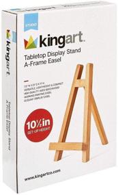 img 4 attached to KINGART Wooden Tabletop Display Natural