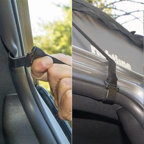 img 2 attached to 🚗 Roof Rack-Free Attachment Solution: Rightline Gear Replacement Car Clips for Car Top Carriers