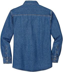 img 1 attached to 👕 Stylish & Durable: Joes USA Dark Blue L Sleeve Heavyweight Shirt