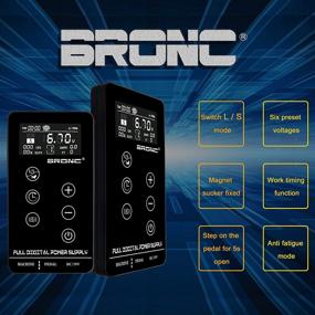 img 1 attached to 💪 Ultimate Tattoo Power Supply: BRONC Professional Touch Screen Digital LCD for Tattoo Machines