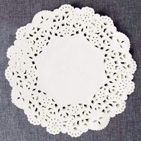 img 4 attached to Doilies Decorative Placemats Tableware Decoration Food Service Equipment & Supplies