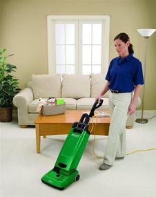 img 1 attached to Green Bagged Upright Vacuum Cleaner, 6L Bag Capacity, 12-Inch Cleaning Path