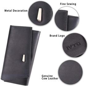 img 1 attached to Genuine Leather Blocking Handmade Organizer Women's Handbags & Wallets and Wallets