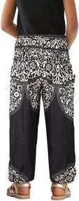 img 3 attached to Stylish and Comfortable TENMET Little Trousers: Bohemian Activewear for Girls' Clothing in Active