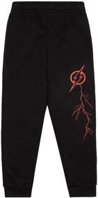 img 2 attached to The Flash Children's Fleece Hoodie & Sweatpants Set for Active Wear