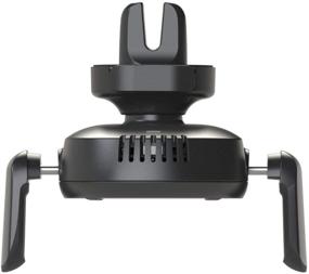img 1 attached to 🚘 Крепление для мобильного телефона Kenu Airframe с беспроводной зарядкой для автомобиля: 360° поворот, быстрая зарядка Qi и дополнительная широкая ручка.