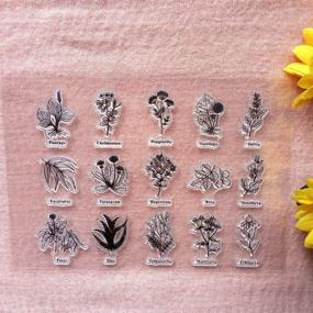 img 2 attached to GAWEI Plant Dandelion Clear Stamps: Beautify Cards, Scrapbooks & Albums with Stunning Rubber Stamps!