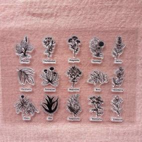 img 1 attached to GAWEI Plant Dandelion Clear Stamps: Beautify Cards, Scrapbooks & Albums with Stunning Rubber Stamps!