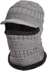 img 4 attached to 🧣 Stay Warm and Stylish with Syhood Knitted Balaclava Beanie Hat- The Ultimate Winter Neck Warmer and Ski Face Cover