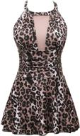 👗 elegant crossover swimdress swimsuit by cocopear for women - fashionable clothing in swimsuits & cover ups logo
