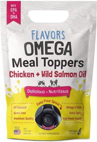 img 4 attached to 🐶 Delicious Omega Meal Toppers for Picky Dogs & Cats - Natural, Human-Grade - Omega 3 Supplement & Food Topper 17 FL OZ