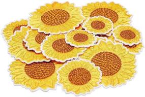 img 1 attached to Patches Sunflowers Sewing Crafts Pieces