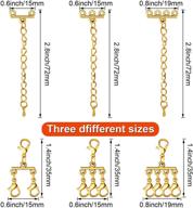 🔒 pagow 6pcs multi strand slide clasp lock set - 3 sizes, layered necklace bracelet connectors slide jewelry connector clasp, diy jewelry crafts making kit with storage box, gold &amp; silver logo