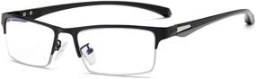 img 4 attached to 👓 Pumier Men's Blue Light Blocking Glasses: Relief from Eyestrain, Improved Sleep, Effective Blue Blocker Glasses, Enhanced Gaming Visuals