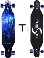 🛹 pinesky longboard skateboard: unleash your style with complete freestyle performance logo