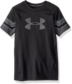 img 4 attached to Ultimate Style and Comfort: Under Armour Boys Graphic Short Sleeve - Perfect for Active Boys!