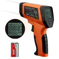🌡️ inkbird infrared thermometer for cooking -58℉~1382℉, ds ratio 16:1 non-contact temperature gun with dual laser ir, adjustable emissivity for pizza oven, grilling, reptile food (not for human) logo